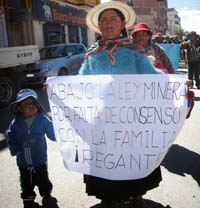 MUJER REGANTE bolivia