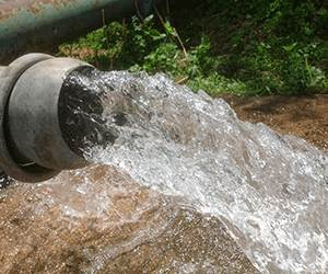 agua contaminada