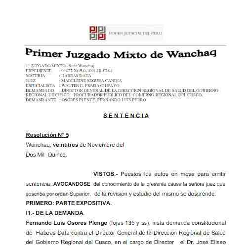 documento legal peru