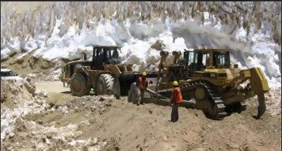 Destruccion de glaciares