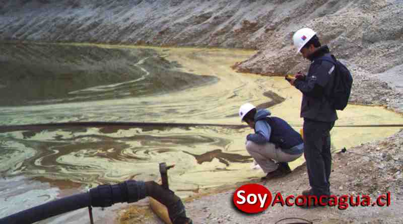 MINERA DERRAME TOMA DE MUESTRAS CONTAMINACION