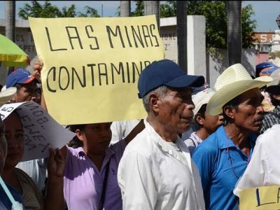 las minas contaminan