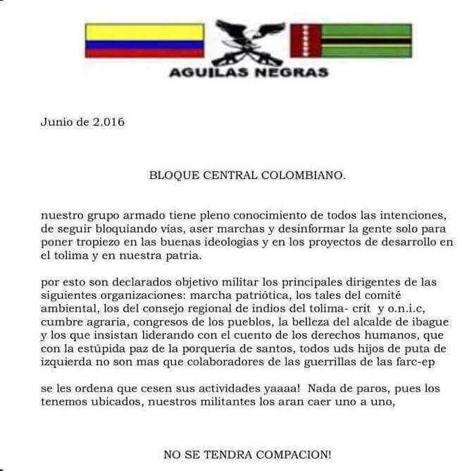 comunicado aguilas