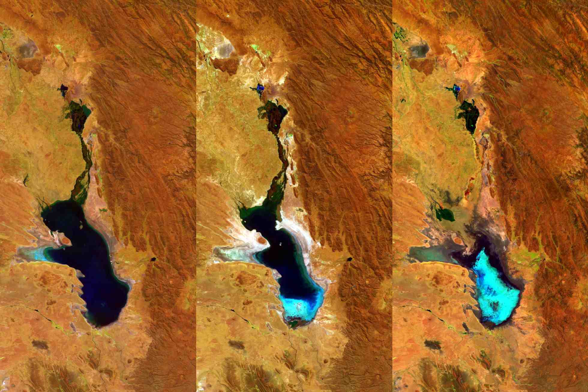 lago poopo satelital