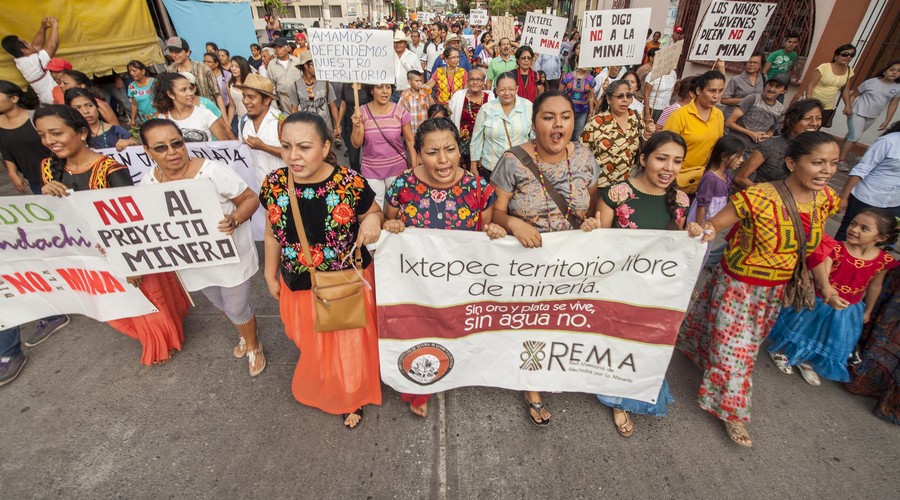 marcha contra mineria ixtepec