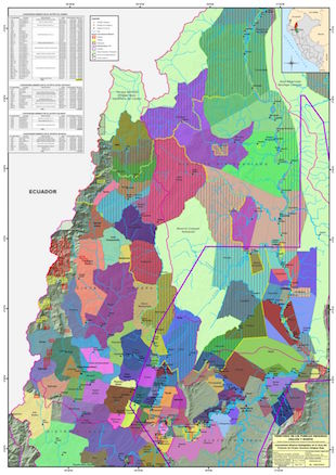 Territorio de los pueblos indigenas awajun y wampis