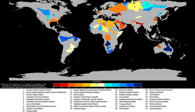 mapa del agua